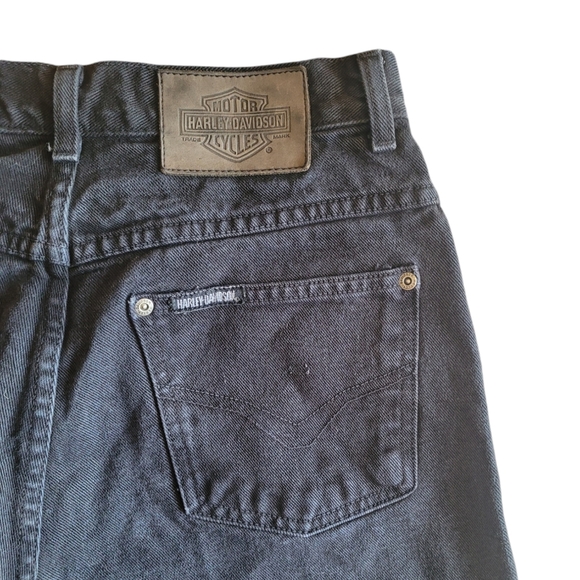 🌟3 For $15 SALE🌟 Vintage Harley Davidson Women's Black High Rise Straight Jeans - Picture 6 of 6